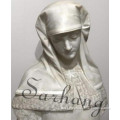 Wholesale western style natural stone female bust sculpture